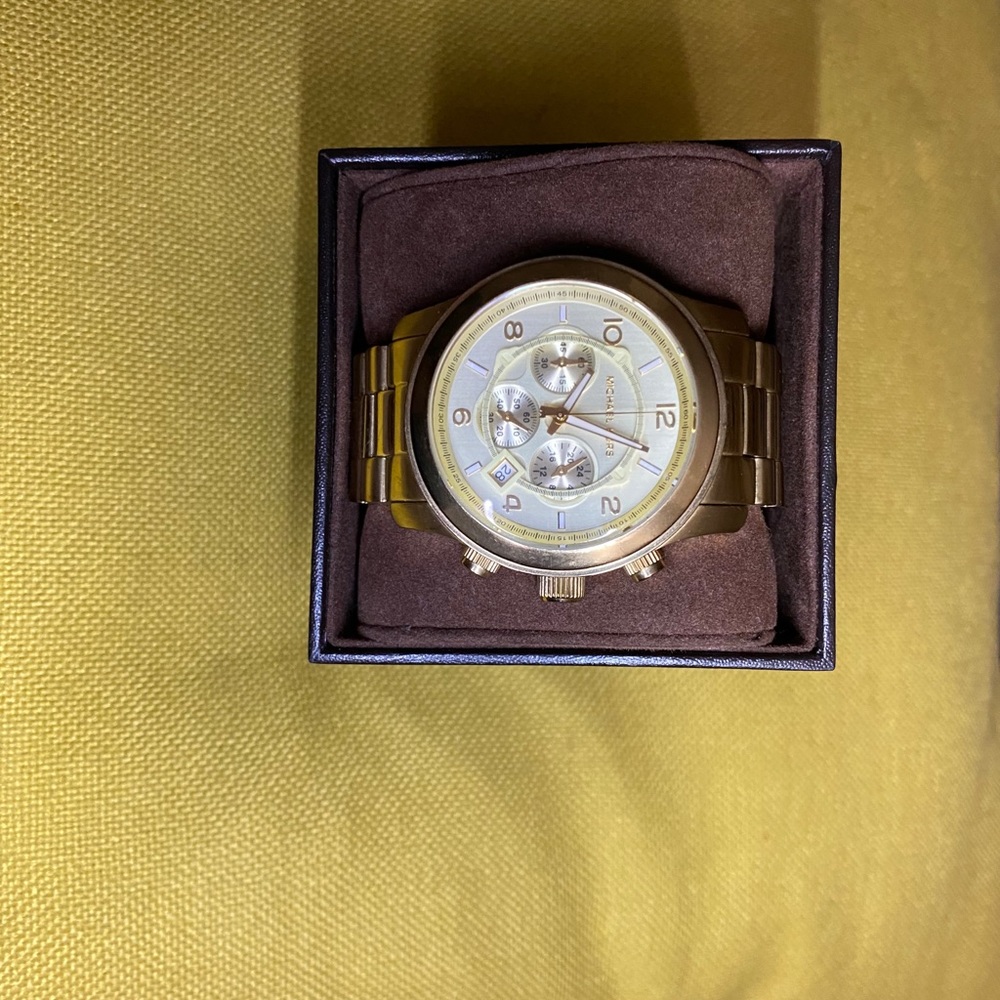 Yellow gold Michael Kors watch